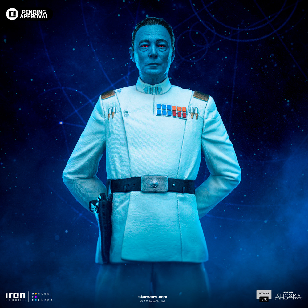 Pre-Order Iron Studios Star Wars Ahsoka Grand Admiral Thrawn Art Scale Statue